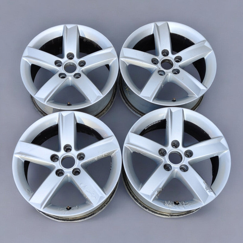 4x Alufelge 16 Zoll 7.0" 5x112 42ET Glanz Silber 4F0071496G Audi Rim Wheel