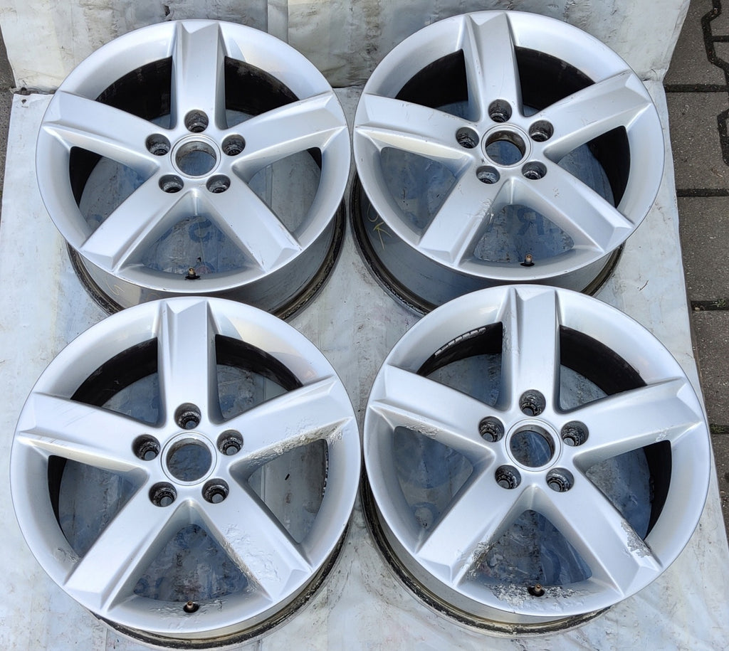 4x Alufelge 16 Zoll 7.0" 5x112 42ET Glanz Silber 4F0071496G Audi Rim Wheel