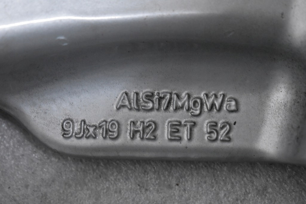 1x Alufelge 19 Zoll 9.0" 5x112 52ET Glanz Silber 4F0601025AT Audi A6 C6 FEL3184792075md
