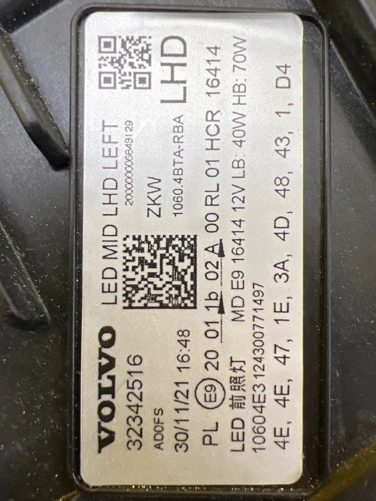 Frontscheinwerfer Volvo Xc60 II 32342516 LED Links Scheinwerfer Headlight SCH5876361629eu