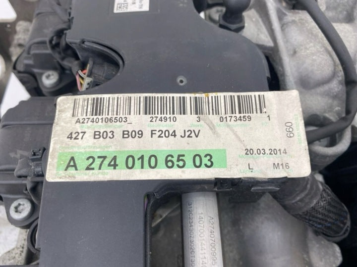 Motor Mercedes-Benz W204 274910 1.6 CGI 78TKm 2014 Benzin Engine Komplett MOT4954504352xs