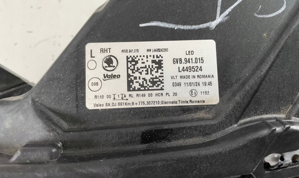 Frontscheinwerfer Skoda Fabia IV 6VB941015 Full LED Links Scheinwerfer Headlight SCH1157023548po