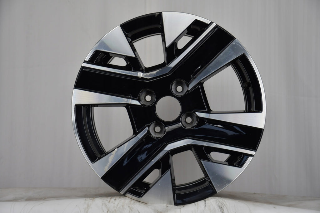1x Alufelge 16 Zoll 6.5" 4x108 38ET Glanz Schwarz 9851282880 Peugeot Rim Wheel FEL1050669264cj