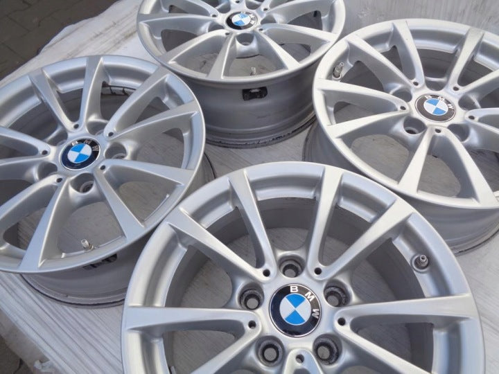 4x Alufelge 16 Zoll 7.0" 5x120 31ET Glanz Silber BMW 1 F21 E81 E87 F20 Rim Wheel FEL3269098338zb