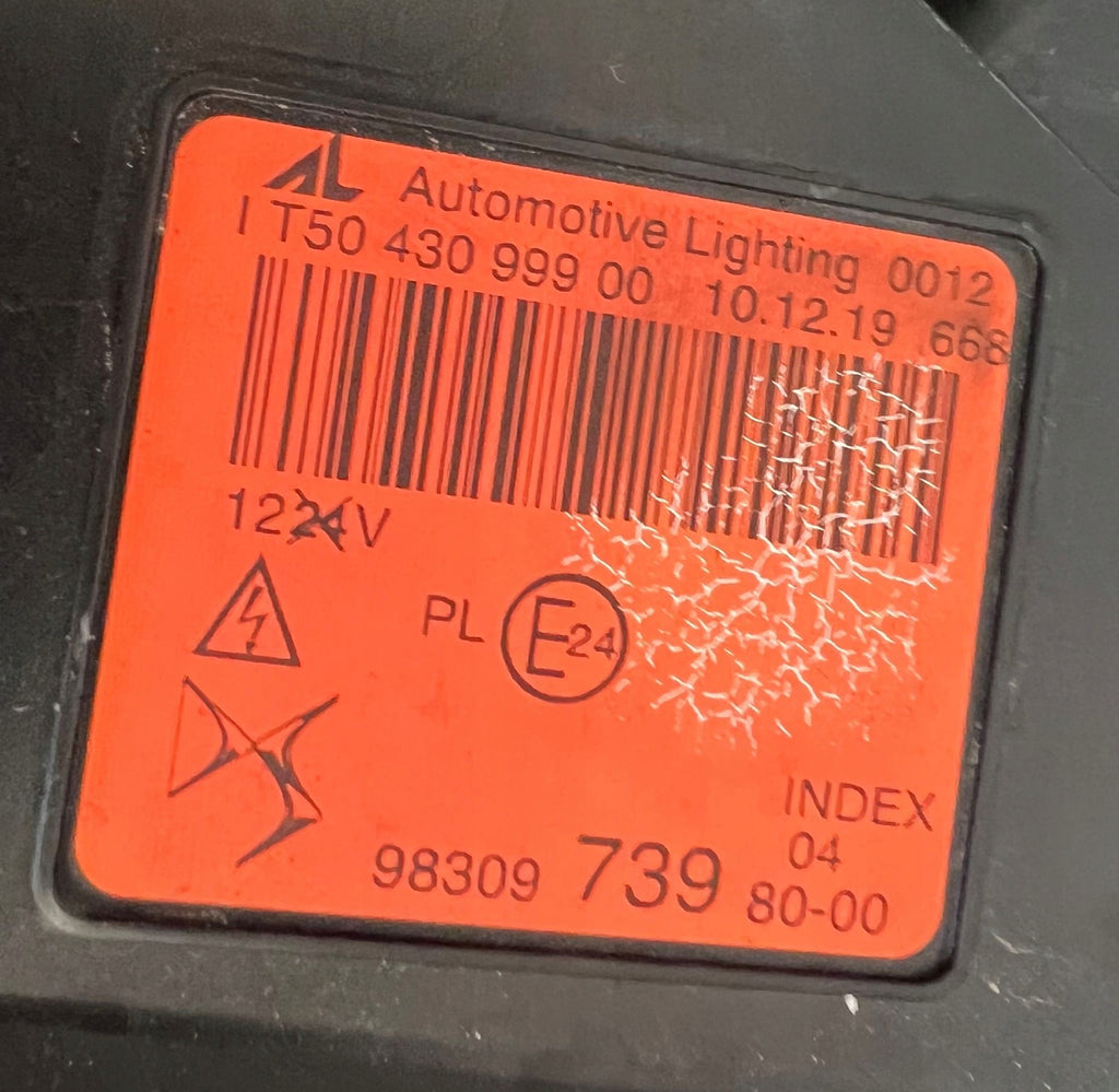 Frontscheinwerfer Citroën Ds4 9830973980 9830974080 Ein Satz Headlight