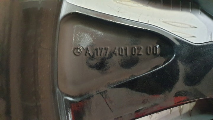 1x Alufelge 17 Zoll 6.5" 5x112 44ET Glanz Schwarz A1774010200 Mercedes-Benz W177 FEL5910989940qh