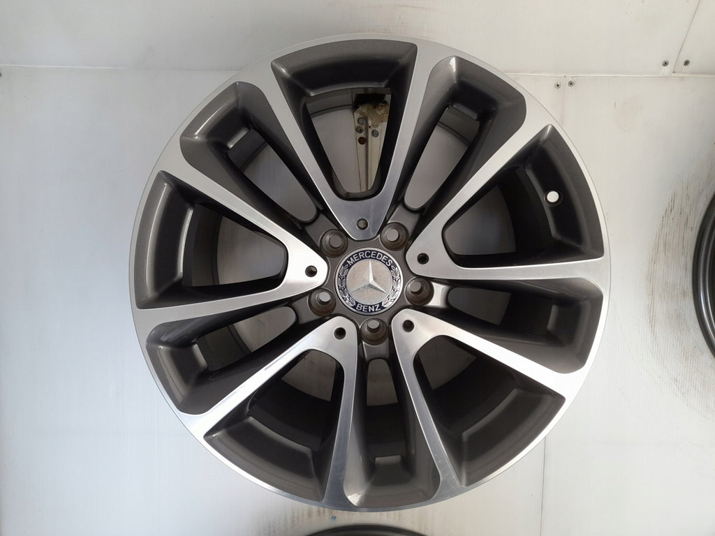 4x Alufelge 18 Zoll 9.0" 5x112 53ET Glanz Graphit A2134010400 Mercedes-Benz FEL6956598419ht