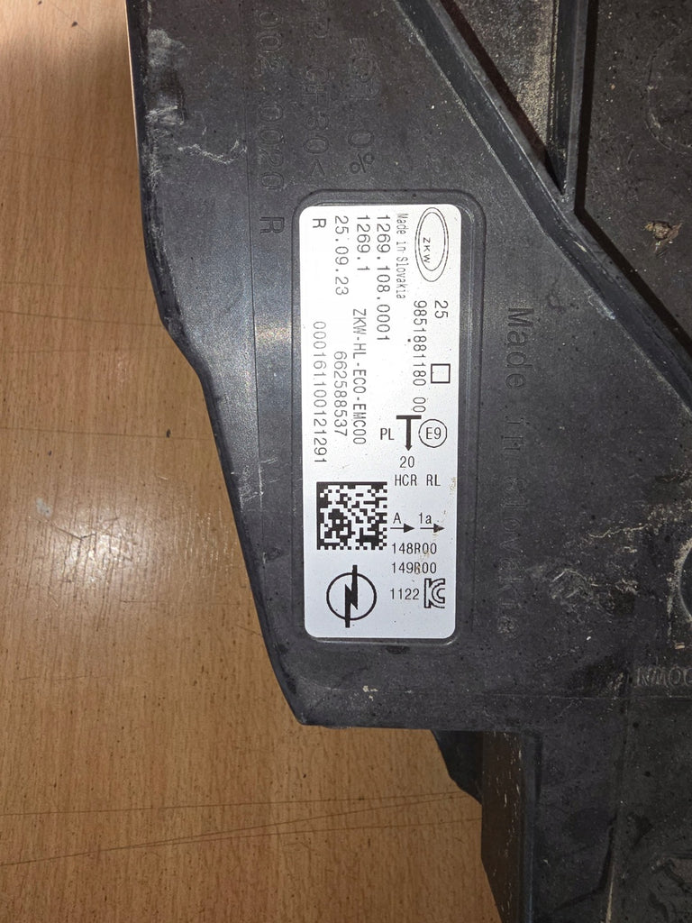Frontscheinwerfer Opel Astra L 9851881180 Rechts Scheinwerfer Headlight SCH2046916723tk