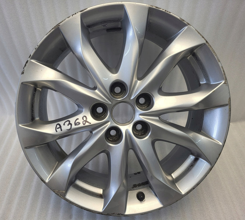1x Alufelge 18 Zoll 7.0" 5x114.3 50ET Glanz Silber 9965227080 Mazda Cx3 Cx-3 FEL6946011182vy