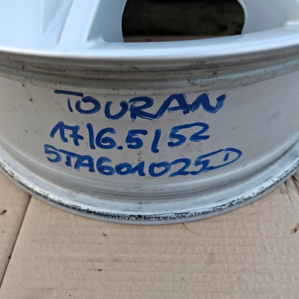 1x Alufelge 17 Zoll 6.5" 5x112 52ET Glanz Silber 5TA601025D VW Touran Rim Wheel FEL5867983245op