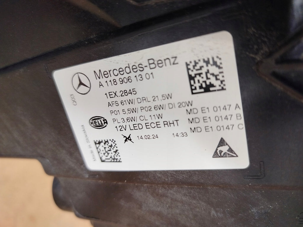 Frontscheinwerfer Mercedes-Benz Cla A1189061301 Links Scheinwerfer Headlight SCH4385335677ib