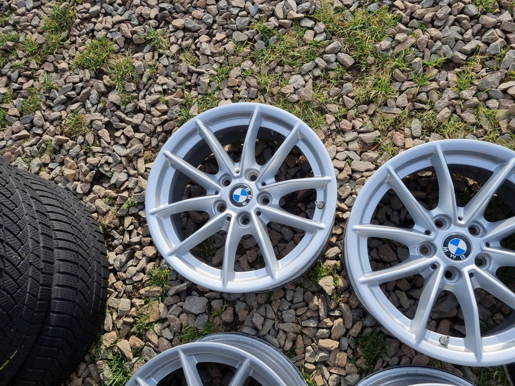 4x Alufelge 16 Zoll 6.5" 5x112 22ET Glanz Silber 6876921 BMW 3 Rim Wheel FEL8763756965ny