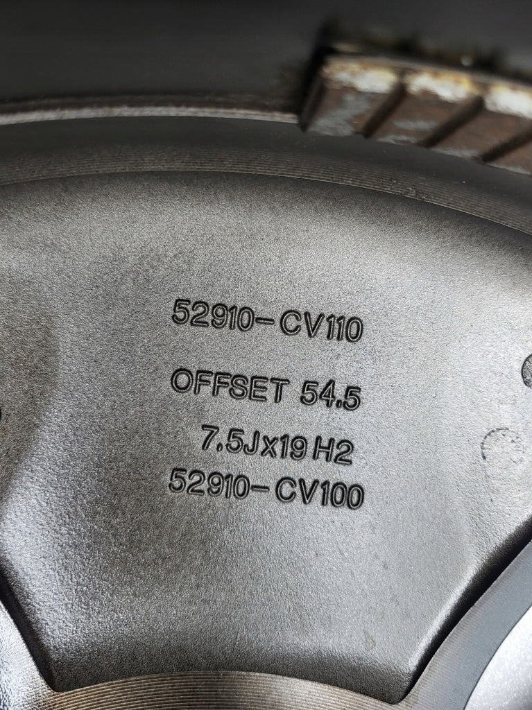 1x Alufelge 19 Zoll 7.5" 5x114.3 54 5ET Glanz Schwarz 52910-CV110 Kia Ev6 FEL1889491161mg