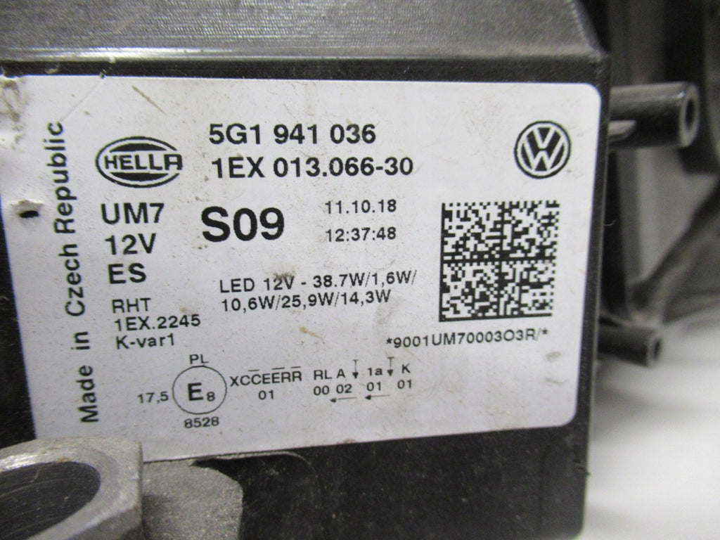 Frontscheinwerfer VW Golf VII 5G1941036C LED Rechts Scheinwerfer Headlight SCH4634331088hg