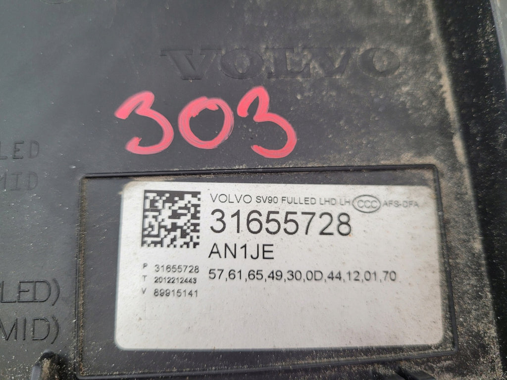 Frontscheinwerfer Volvo S90 V90 31655728 Full LED Links Scheinwerfer Headlight SCH5104932107bq