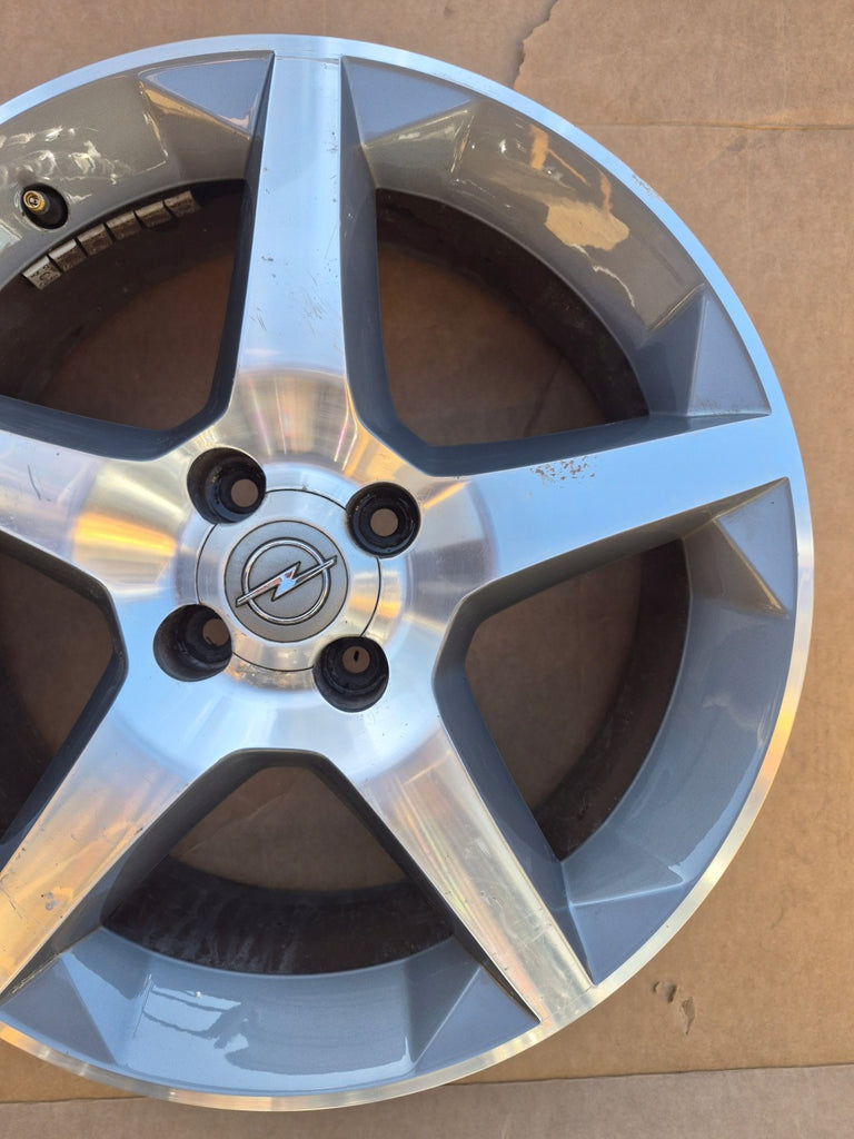1x Alufelge 17 Zoll 6.5" 4x100 41ET Glanz Grau 13231495 Mg Tigra Rim Wheel FEL7612253093zo