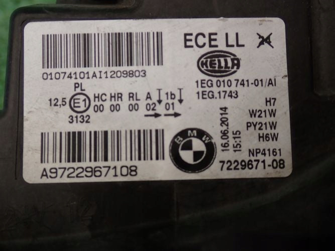 Frontscheinwerfer BMW 1 F21 F20 7229671-08 Links Scheinwerfer Headlight
