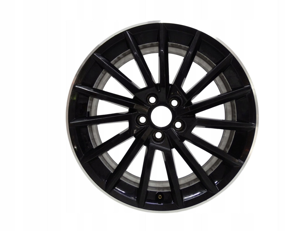 1x Alufelge 17 Zoll 7.0" 5x100 46ET Glanz Schwarz 5JA601025AL Skoda Fabia Rapid FEL4286730672lk
