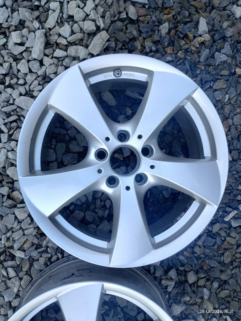 4x Alufelge 17 Zoll 7.5" 5x112 45ET Glanz Silber KBA48918 Rim Wheel FEL8363639795qk