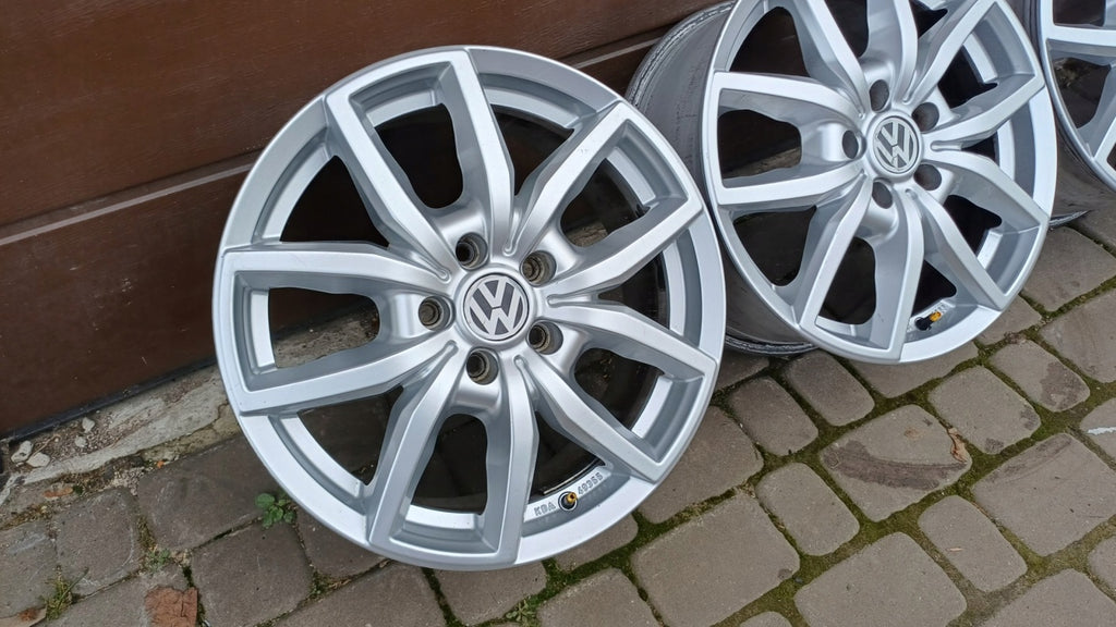 4x Alufelge 17 Zoll 7.5" 5x112 55ET Matt Silber KBA49355 Rim Wheel FEL2587574855ly