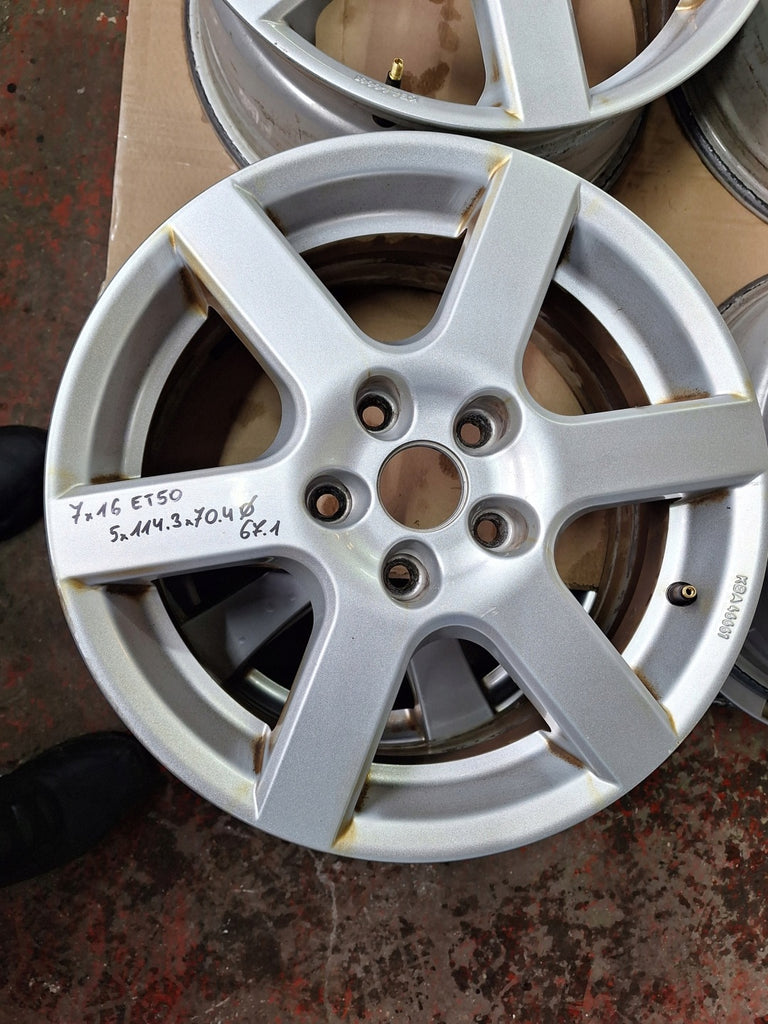 4x Alufelge 16 Zoll 7.0" 5x114.3 50ET Honda 5 6 Rim Wheel FEL8644156629mx