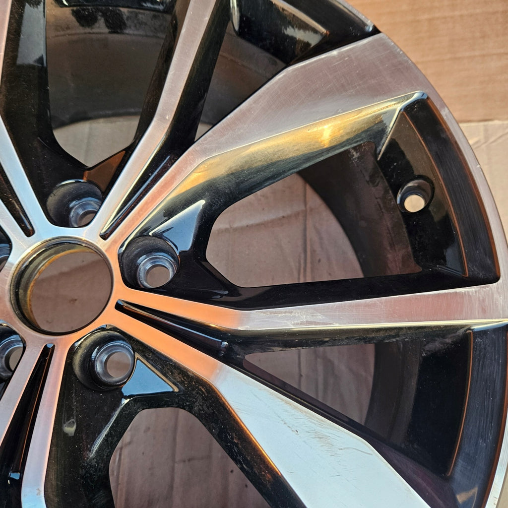 1x Alufelge 18 Zoll 7.0" 5x100 39ET Glanz Schwarz 2G7601025F VW Taigo Rim Wheel FEL2612328313cy