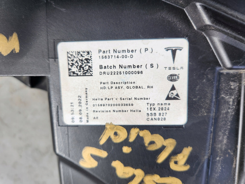 Frontscheinwerfer Tesla S 1563714 Rechts Scheinwerfer Headlight