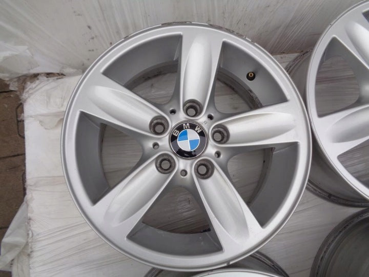 4x Alufelge 16 Zoll 7.0" 5x120 44ET Silber 6775619 BMW E88 E81 E91 E90 E82 E87 FEL9478257573jg