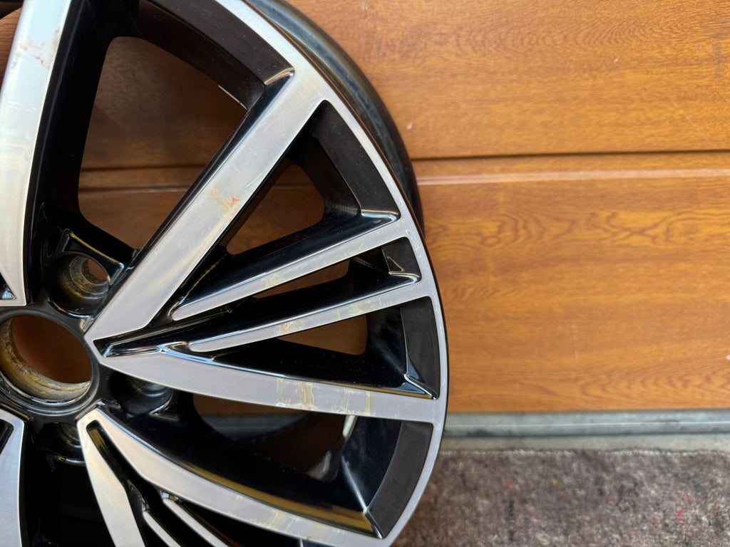 1x Alufelge 16 Zoll 6.5" 5x112 46ET Glanz Schwarz 5G0601025CD VW Golf Vii FEL1867151955fz