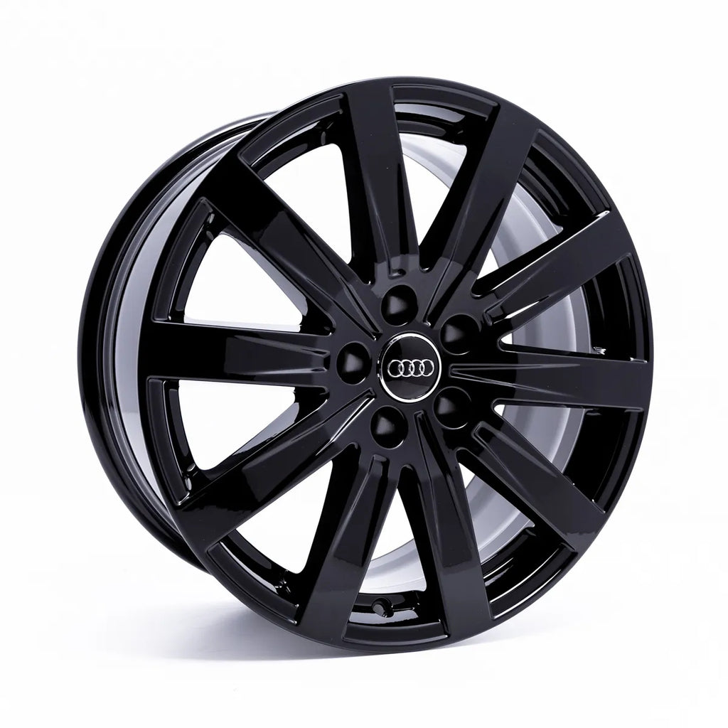 1x Alufelge 18 Zoll 8.5" 5x112 11ET Glanz Schwarz Audi Rim Wheel FEL2922787283nn
