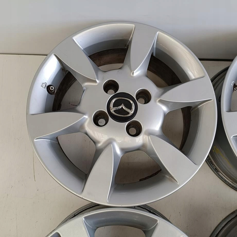 4x Alufelge 14 Zoll 6.0" 4x100 45ET Glanz Silber DP74V3810 Mazda Demio Rim Wheel FEL4249903365wh