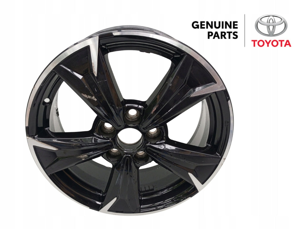 1x Alufelge 17 Zoll 6.5" 5x114.3 45ET Glanz Schwarz Toyota Verso Rim Wheel FEL2959667899no