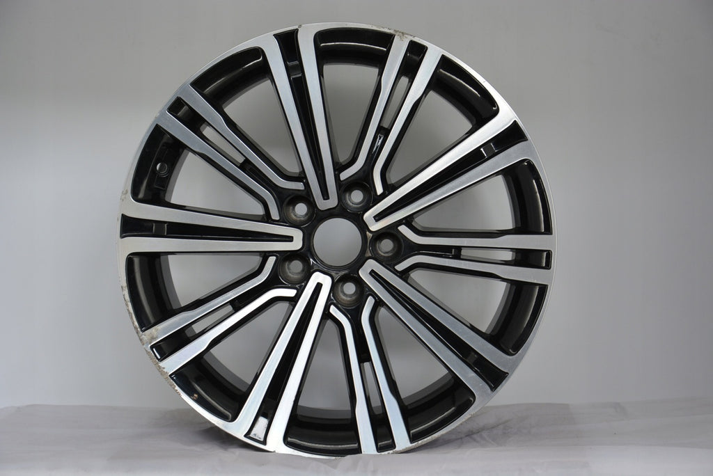 1x Alufelge 18 Zoll 8.0" 5x114.3 46ET Glanz Schwarz 52910-3Z810 Hyundai