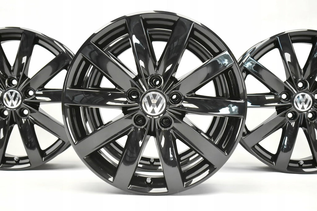 4x Alufelge 17 Zoll 7.0" 5x112 54ET Glanz Schwarz 5K0601025F VW Golf VI Touran FEL3991160804yd