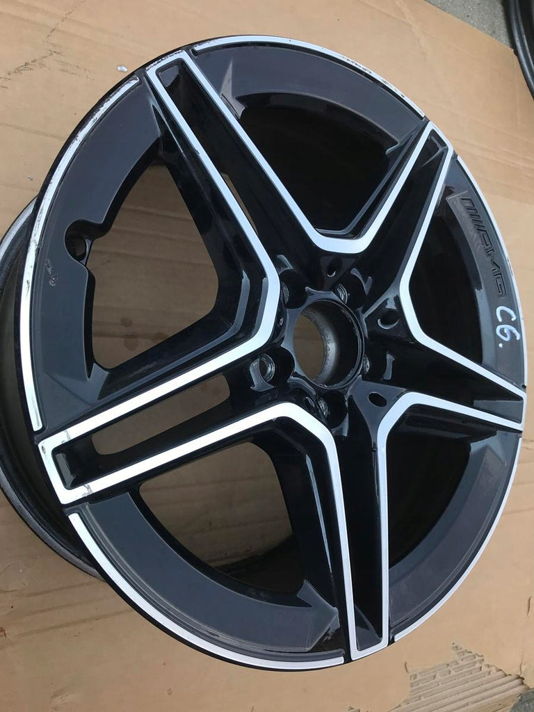 1x Alufelge 18 Zoll 8.0" 5x112 43ET Glanz Schwarz A2134016300 Mercedes-Benz W213 FEL7195702700kx