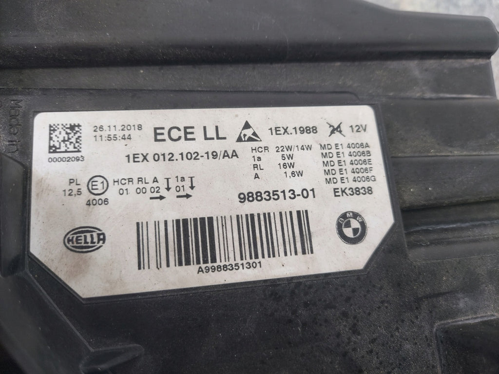 Frontscheinwerfer BMW F30 F31 9883513 8492473 Links Scheinwerfer Headlight SCH2205507664se