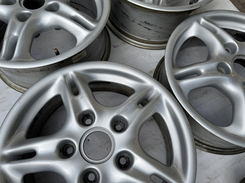 4x Alufelge 16 Zoll 7.0" 5x130 40ET Glanz Silber 99636211400 Porsche Boxster 986 FEL9407491696aj
