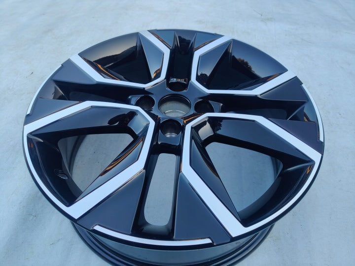 1x Alufelge 18 Zoll 6.5" 4x108 26ET Glanz Schwarz 9833485080 Citroën C4 Iii FEL7166524495gy