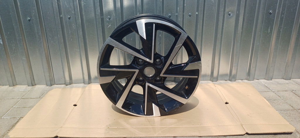 1x Alufelge 16 Zoll 6.5" 4x108 38ET Glanz Schwarz 9847228980- Opel Rim Wheel FEL8110025240nw