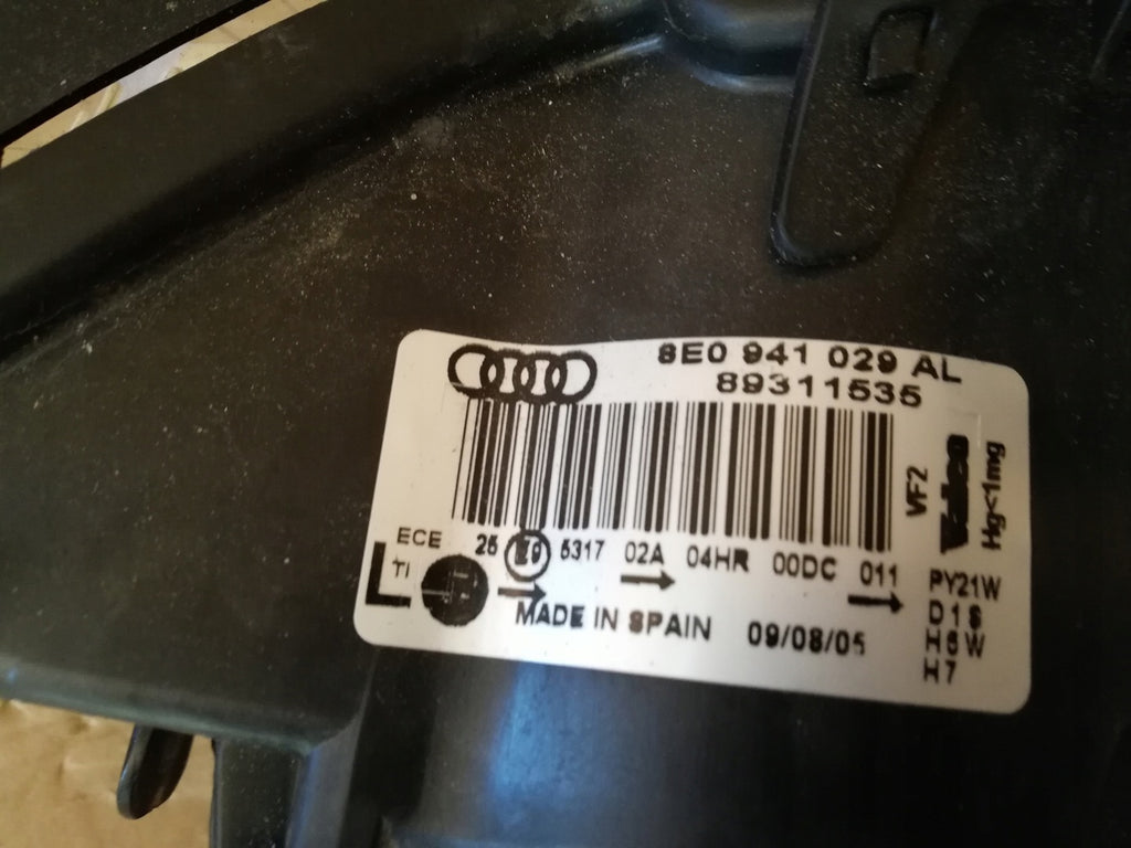 Frontscheinwerfer Audi A4 8E0941029AL Xenon Links Scheinwerfer Headlight
