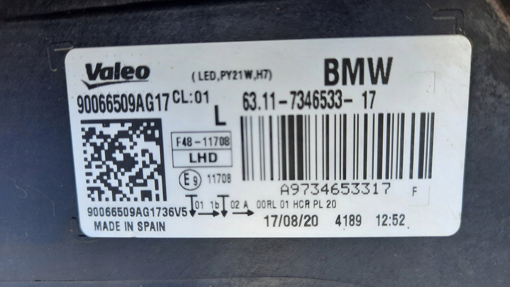 Frontscheinwerfer BMW X1 F48 7346533-17 LED Links Scheinwerfer Headlight SCH8917407801yc