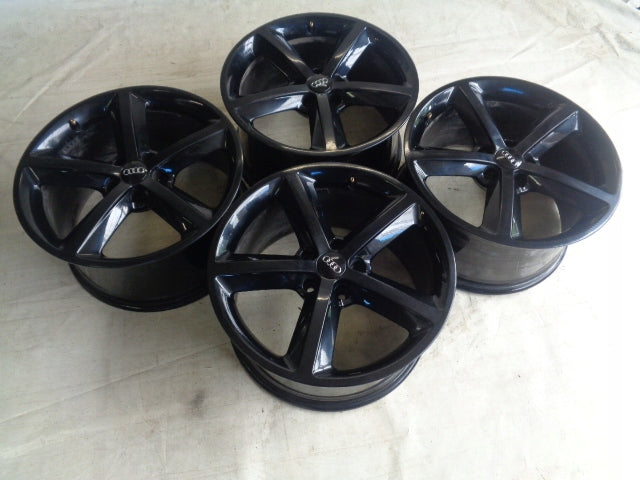 4x Alufelge 18 Zoll 9.0" 5x112 52ET Glanz Schwarz 8J0601025M Audi Tt Rim Wheel FEL4674574823yj