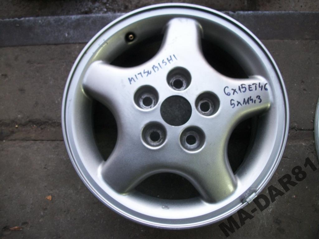 1x Alufelge 15 Zoll 6.0" 5x114.3 46ET Mitsubishi Space Wagon Eclipse Rim Wheel FEL4361729981zz