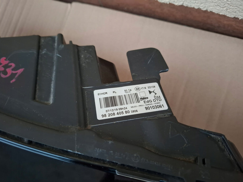 Frontscheinwerfer Citroën Ds3 9820840580 Ein Stück (Rechts oder Links) Headlight SCH6234616705hp