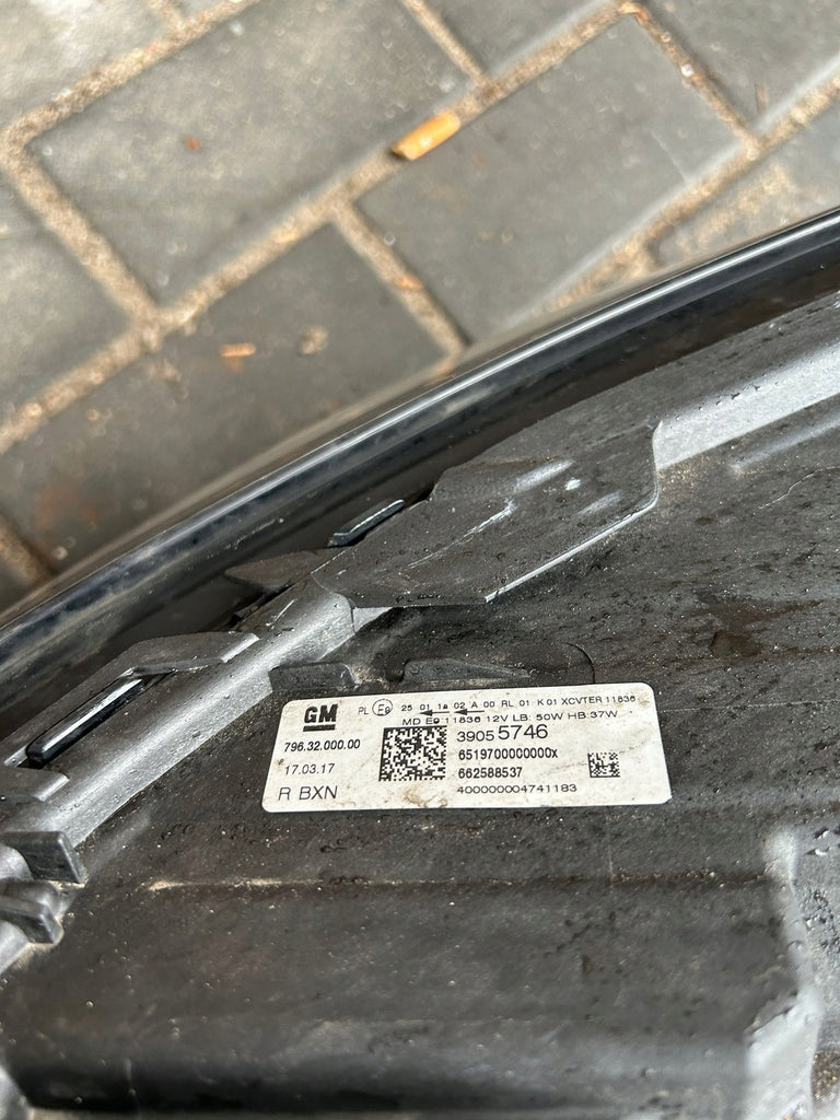 Frontscheinwerfer Opel Astra K 39055746 Full LED Rechts Scheinwerfer Headlight SCH9490552046jx