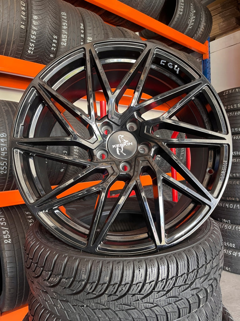 1x Alufelge 19 Zoll 8.5" 5x112 45ET Glanz Blau Rim Wheel FEL4014889786cw