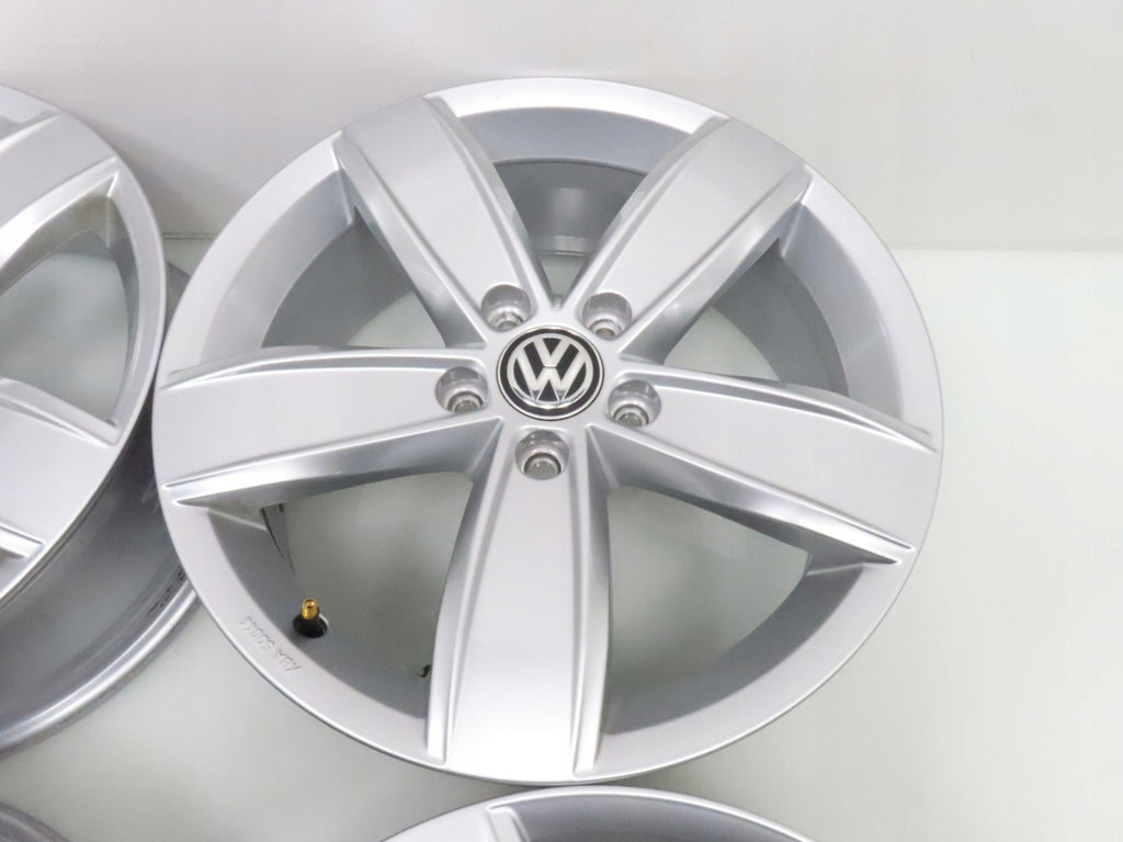 4x Alufelge 17 Zoll 6.5" 5x112 41ET Glanz Silber 3G0071497B VW Tiguan Golf I FEL9262605591si