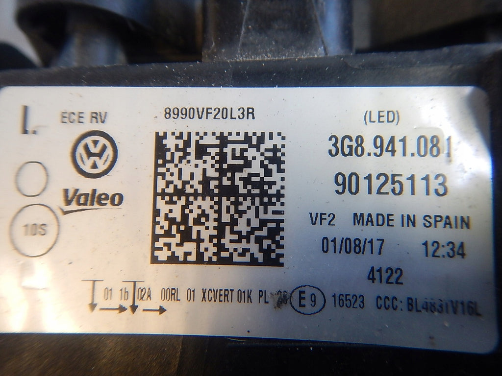 Frontscheinwerfer VW Arteon 3G8941081 LED Links Scheinwerfer Headlight SCH9911615840om