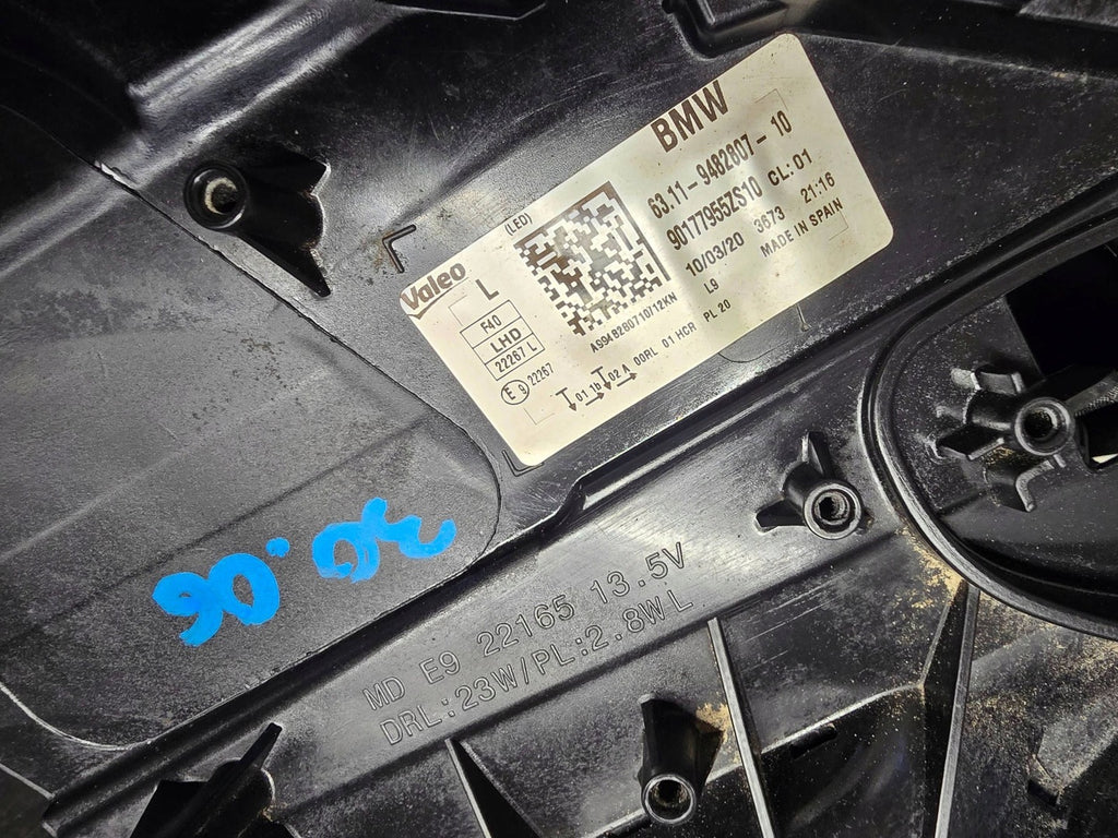 Frontscheinwerfer BMW 1 F40 9482807 LED Links Scheinwerfer Headlight SCH6608211450dz