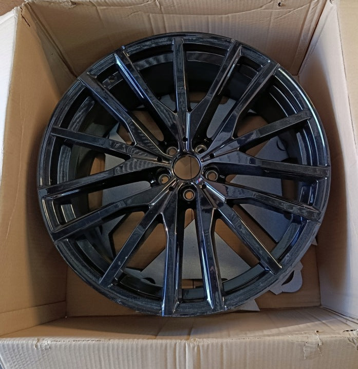 1x Alufelge 22 Zoll 9.5" 5x112 Glanz Schwarz 8090013 BMW X5 Rim Wheel FEL7503217395wl